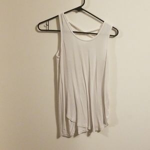 Strappy white tank top